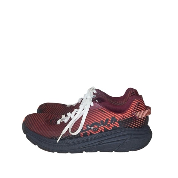 HOKA ONE ONE Rincon 2‎ Road-Running Lace-up Cordovan Black Sneakers Size 11.5 - Picture 3 of 9